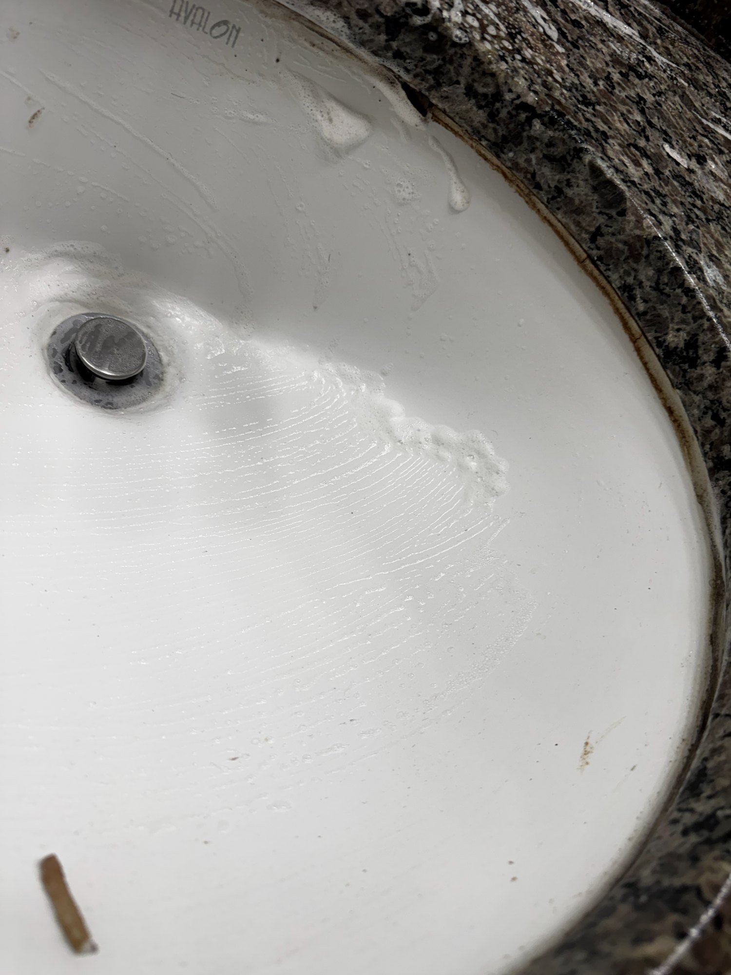 Sink drain after cleaning in MetroWest, MA